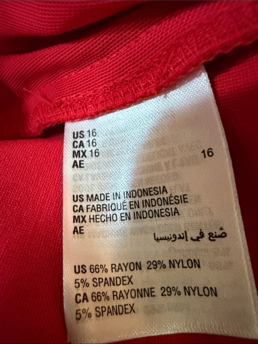 Charter Club Red Skinny Pants Sz 16 - Picture 5 of 5
